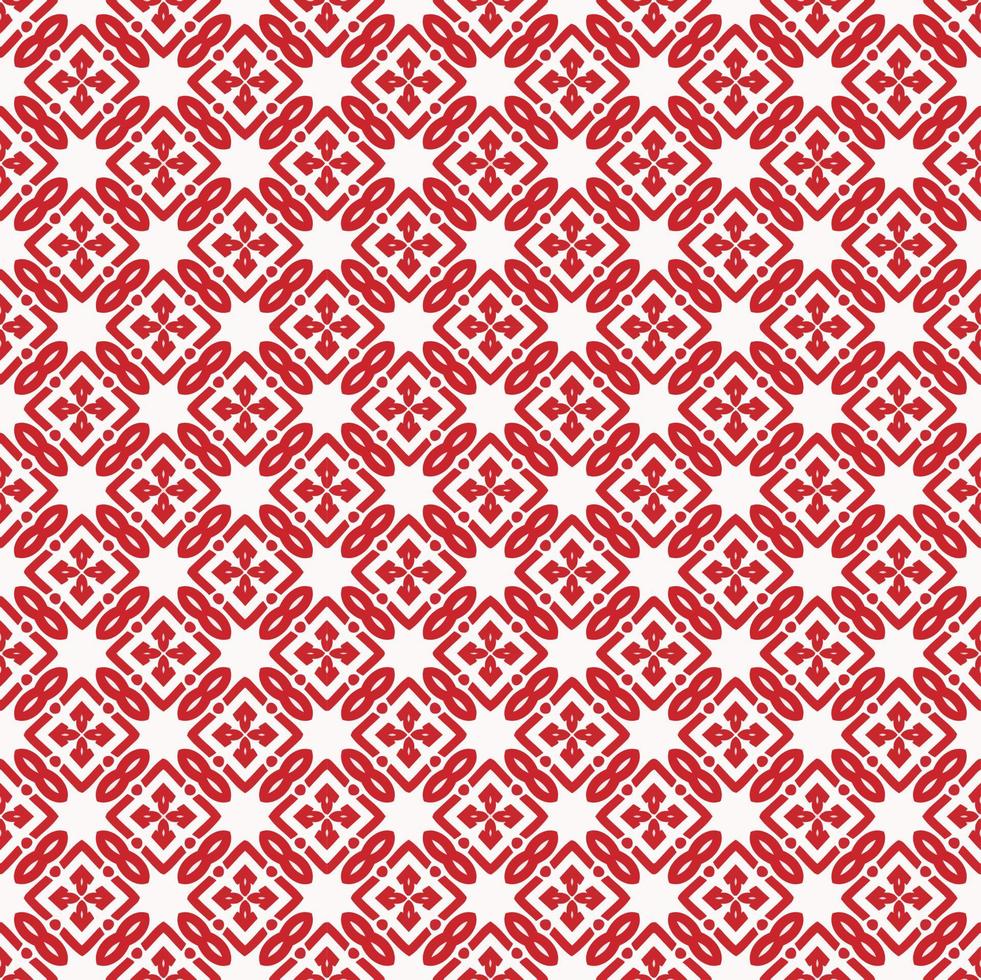 Red and white color seamless pattern texture and template. Multicolored. Colorful ornamental graphic design. vector