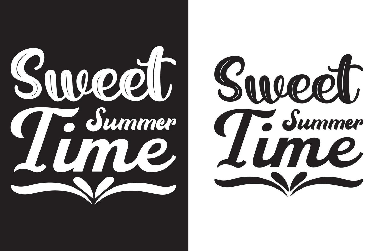 Sweet summer time T shirt vector