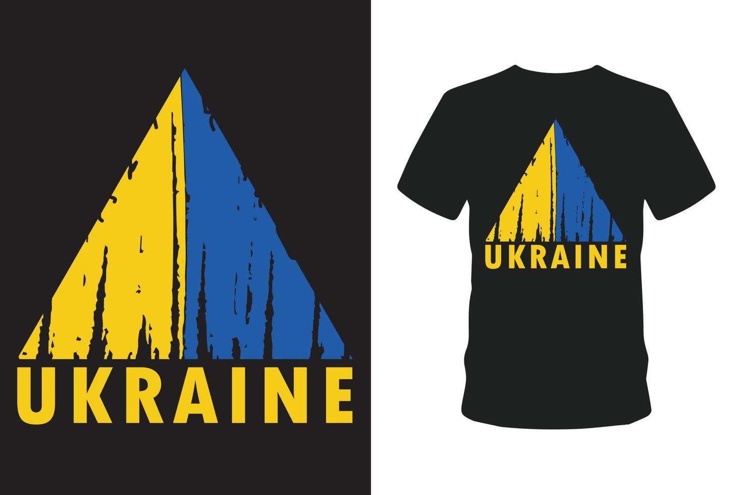 diseño de camiseta de ucrania vector