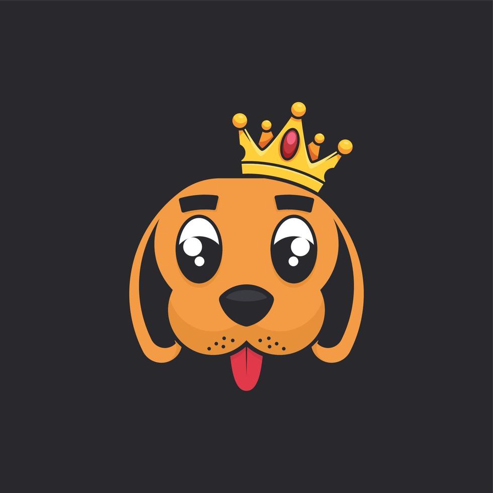 Cute Dog Head vector