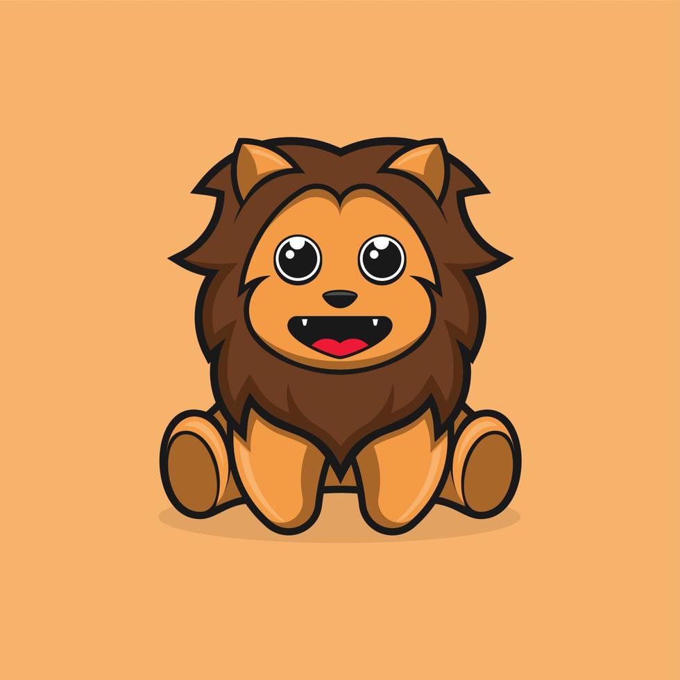Cute Lion Vector