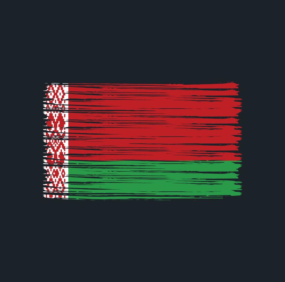 Belarus Flag Brush vector