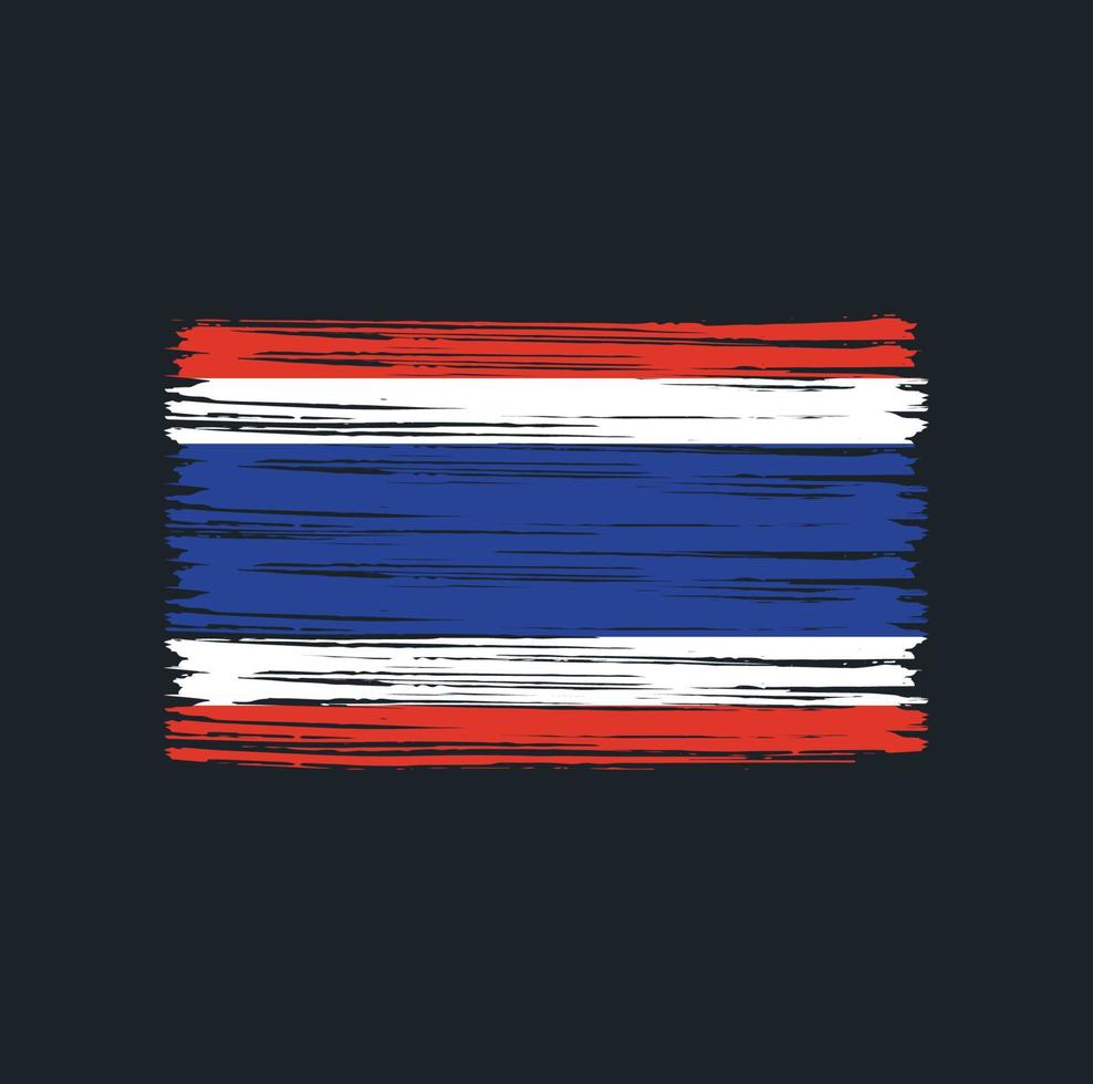 Thailand Flag Brush vector