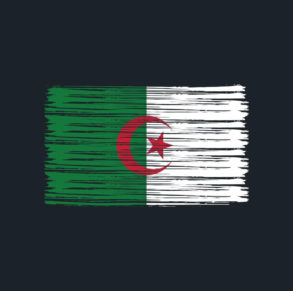 Algeria Flag Brush vector