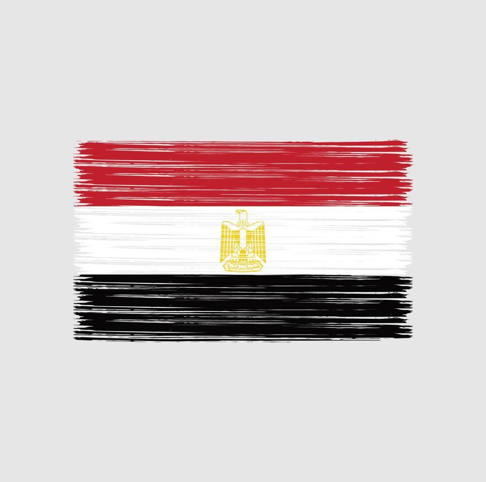 Egypt Flag Brush. National Flag vector