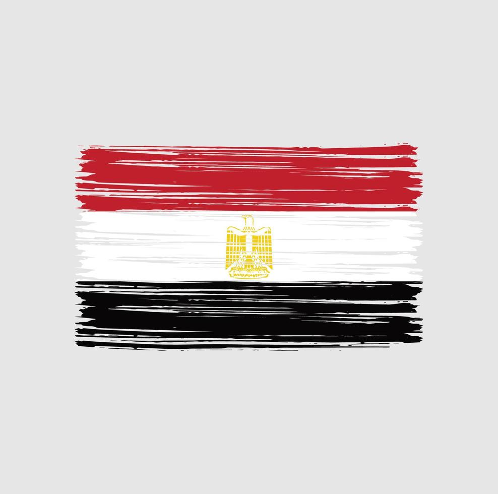Egypt Flag Brush vector