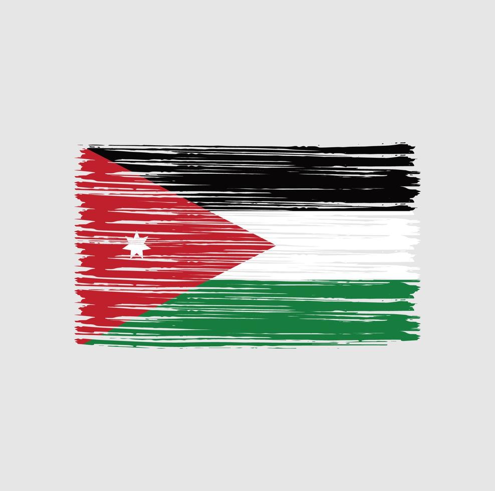 Jordan Flag Brush vector
