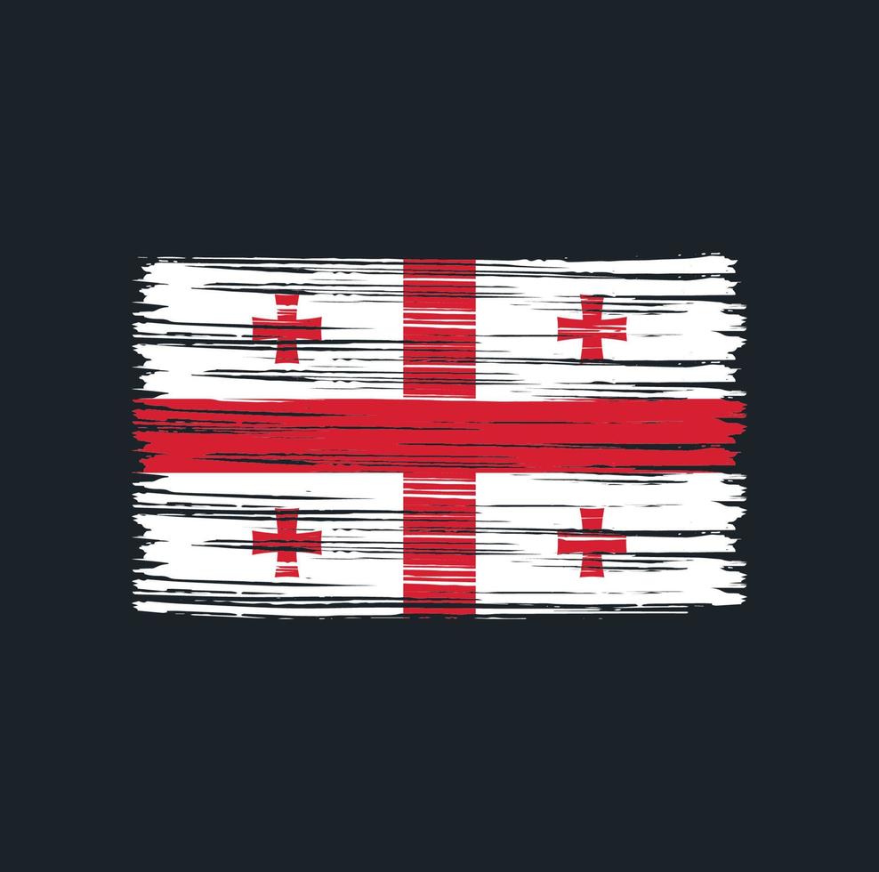 Georgia Flag Brush vector