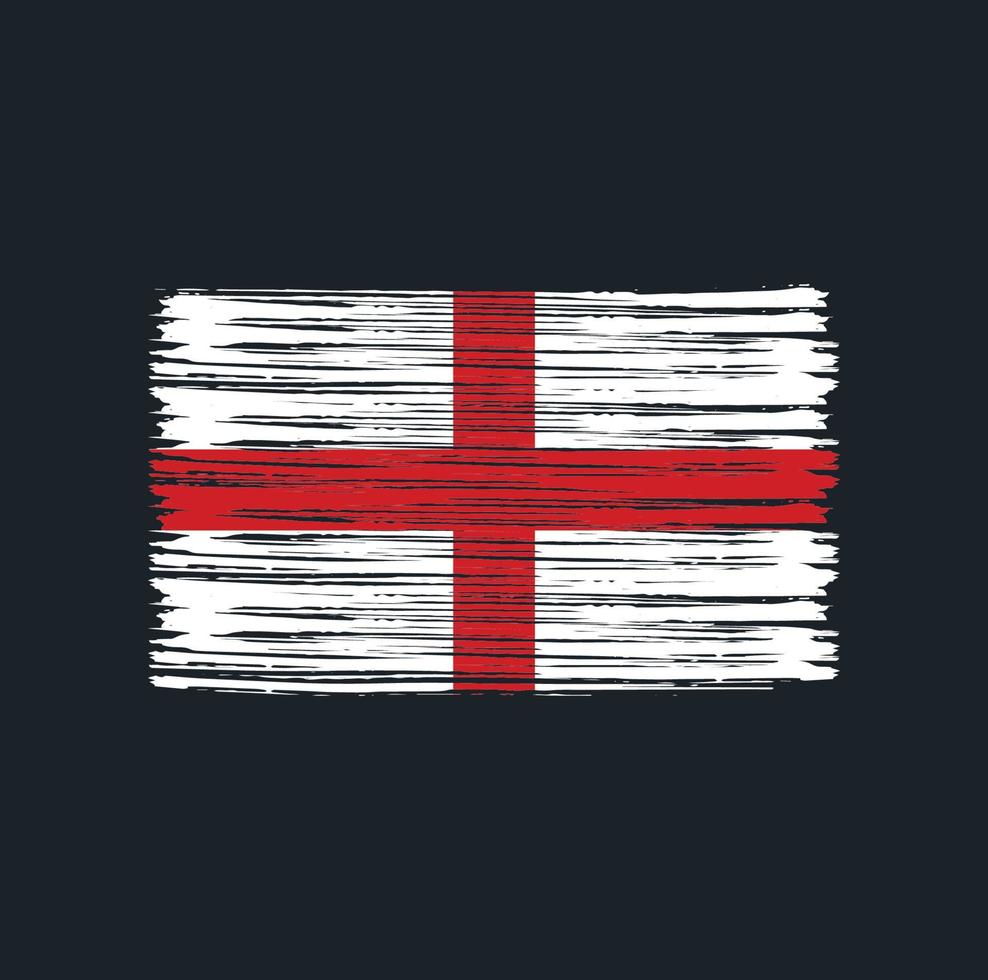 cepillo de bandera de inglaterra vector