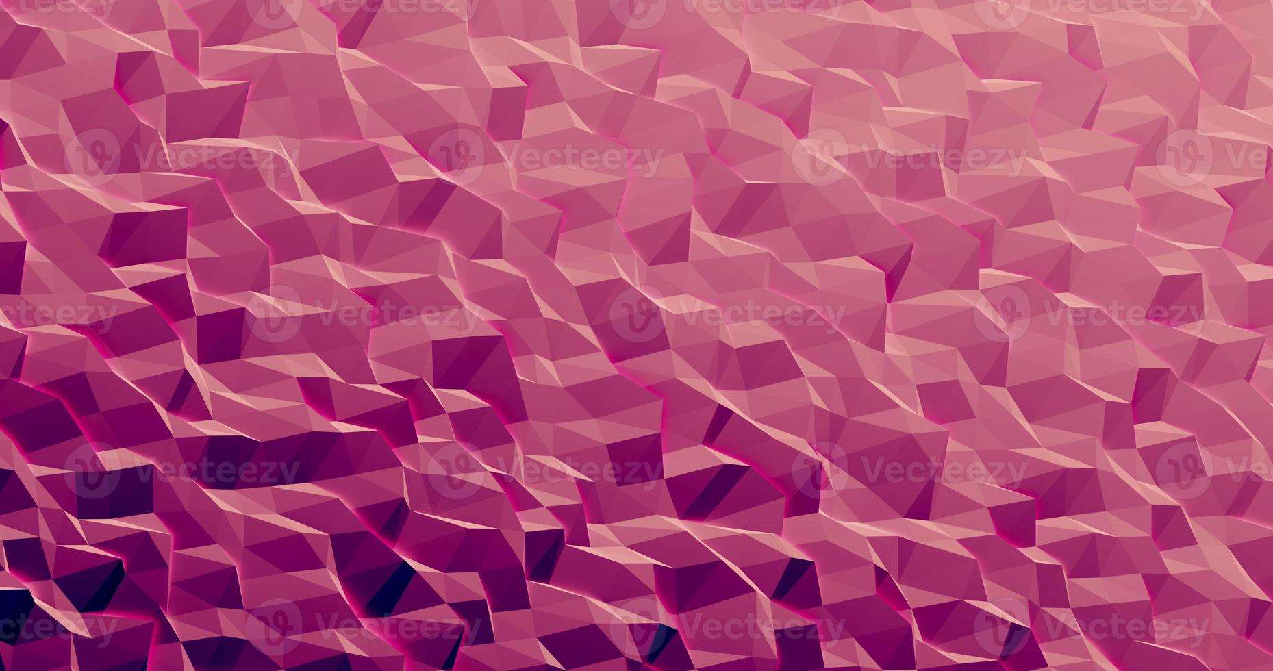 Abstract Polygon Landscapes Pacific Pink, Velvet Violet Colors Background Illustration photo