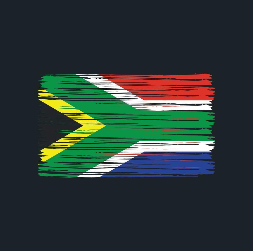 South Africa Flag Brush vector