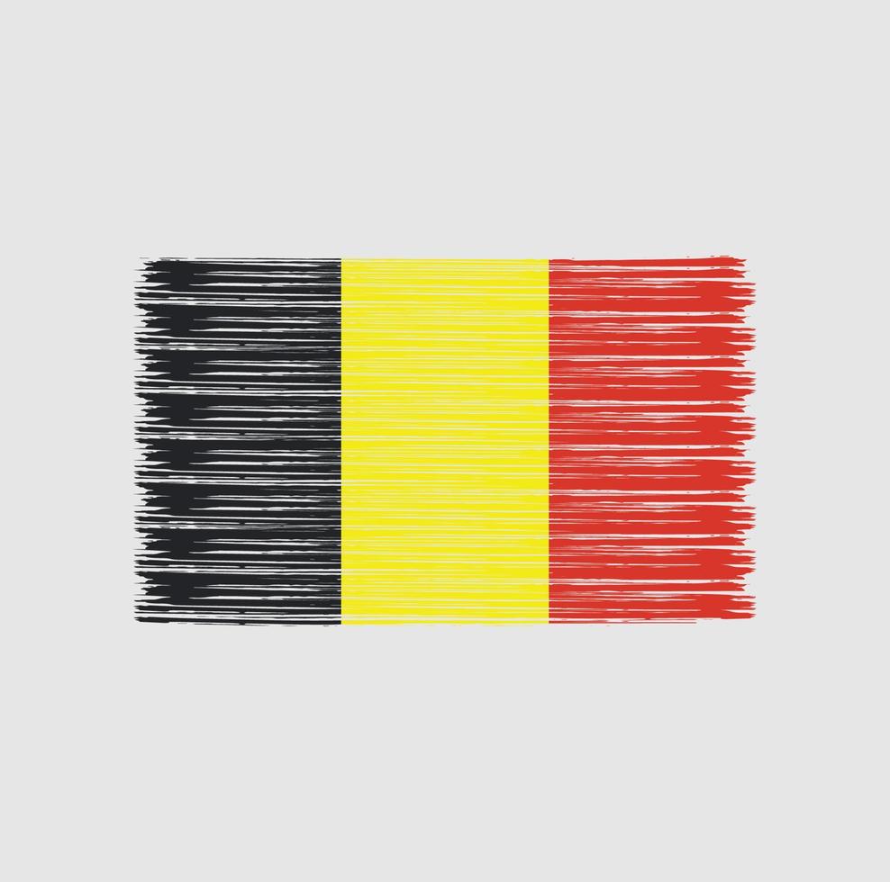 Belgium Flag Brush. National Flag vector