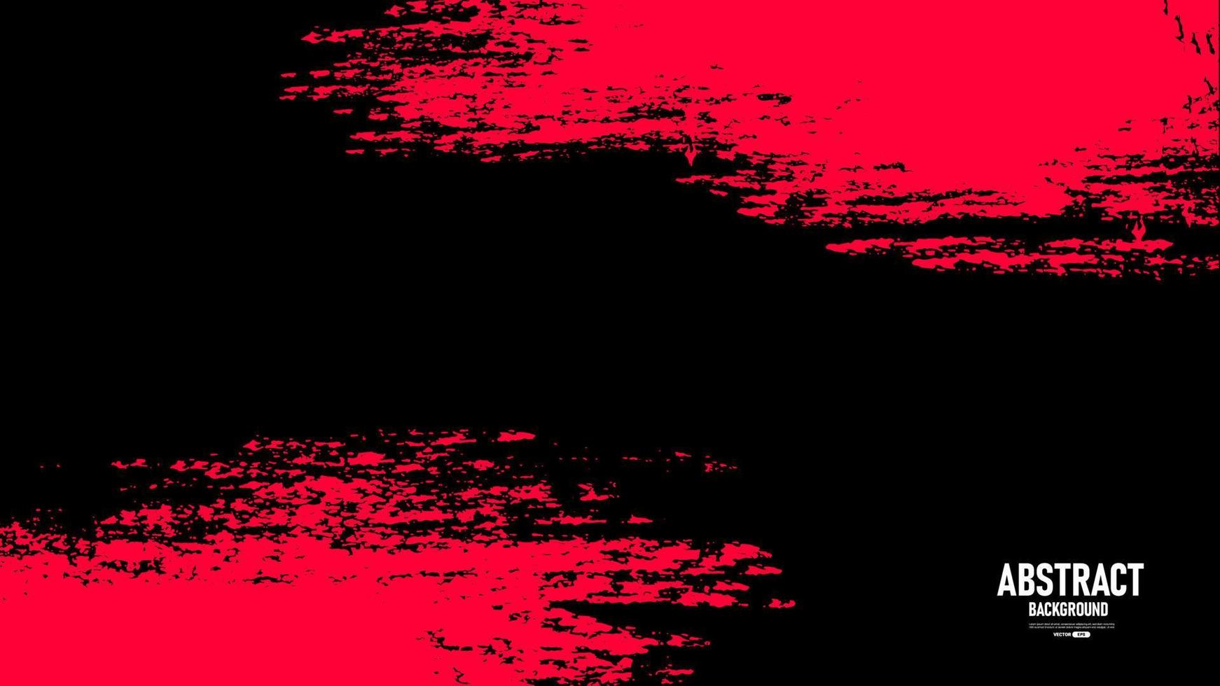 vector de fondo de textura grunge sucio negro y rojo.