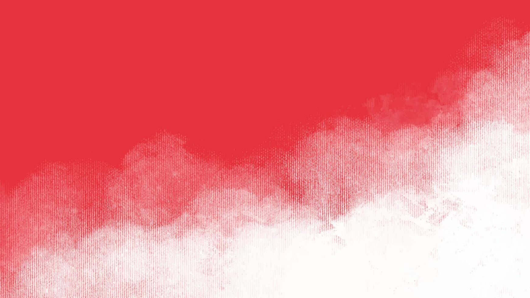 Hand painted red and white color with watercolor texture vector