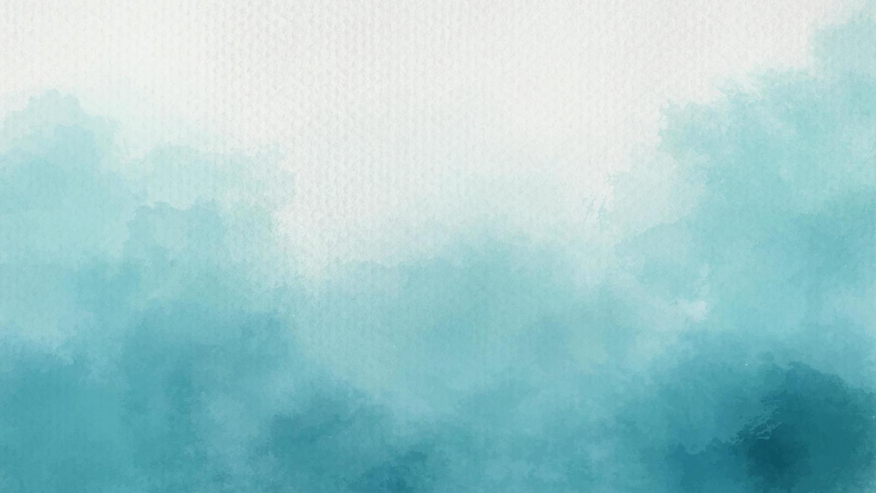 Hand painted blue color with watercolor texture abstract background vector