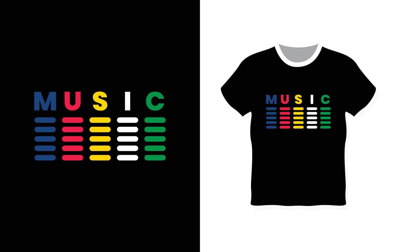 Music typography t-shirt design vector