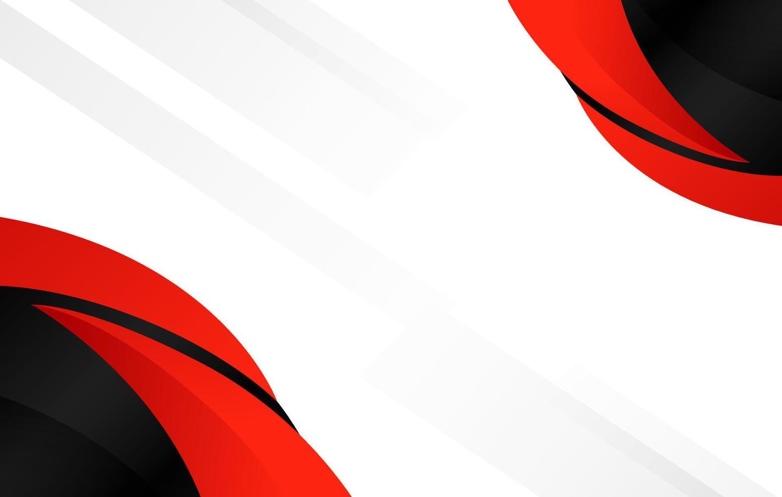 stylish red business template design vector
