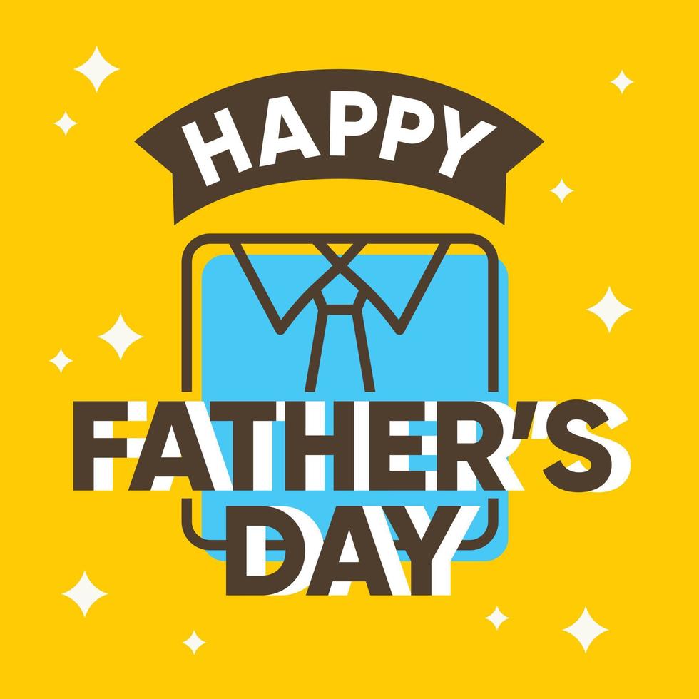 Father's Day greeting card design vector