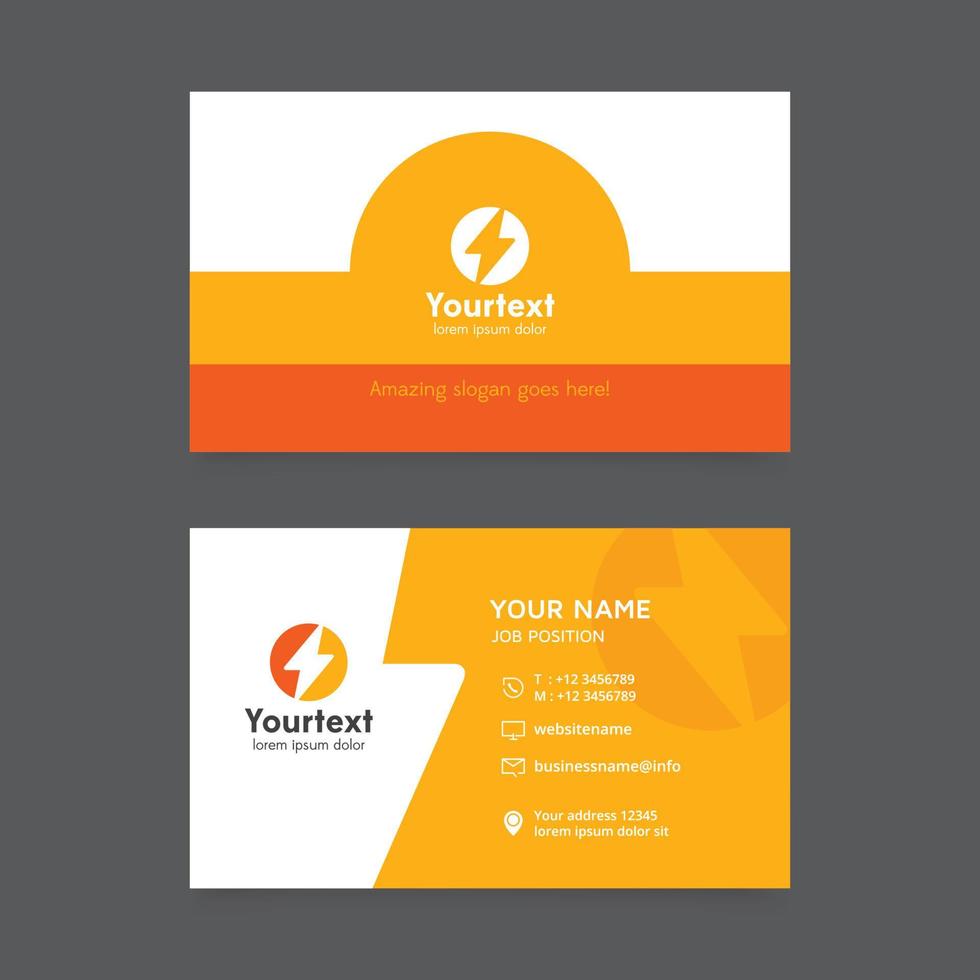 Creative business card template vector