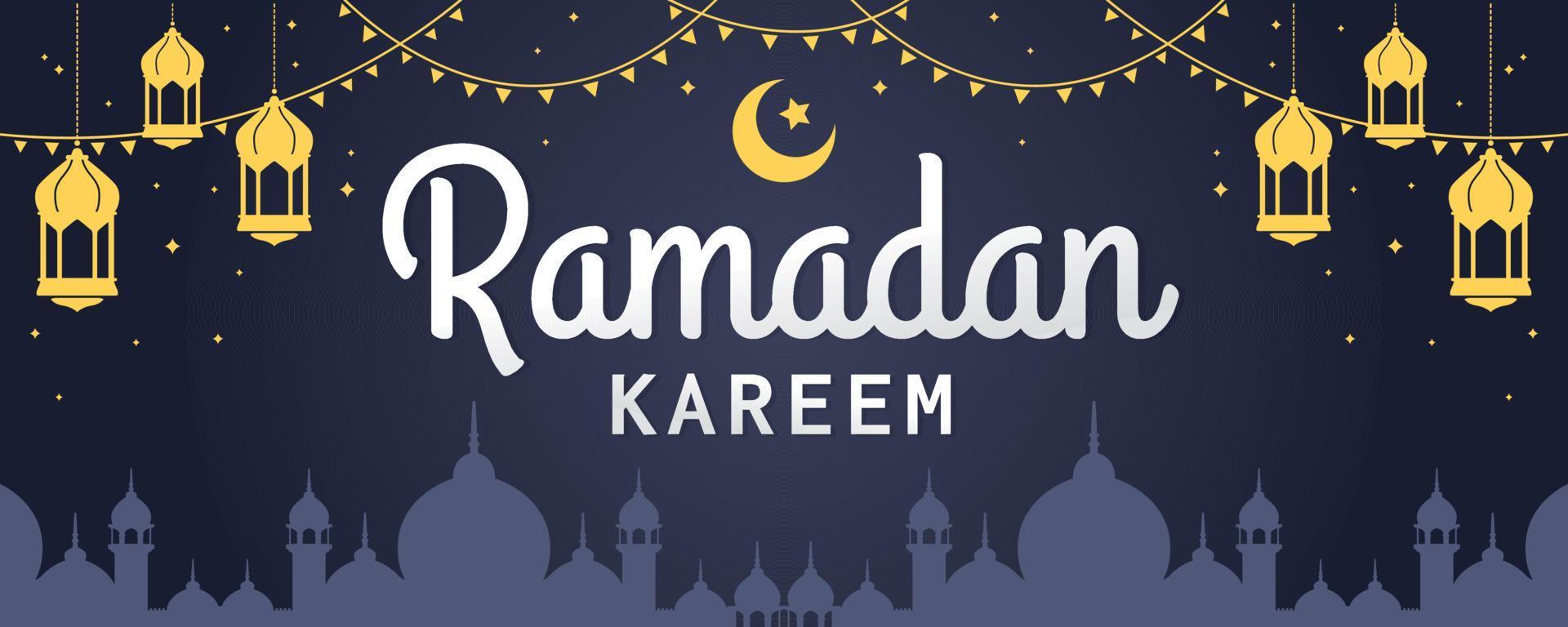 Ramadan Kareem vector banner