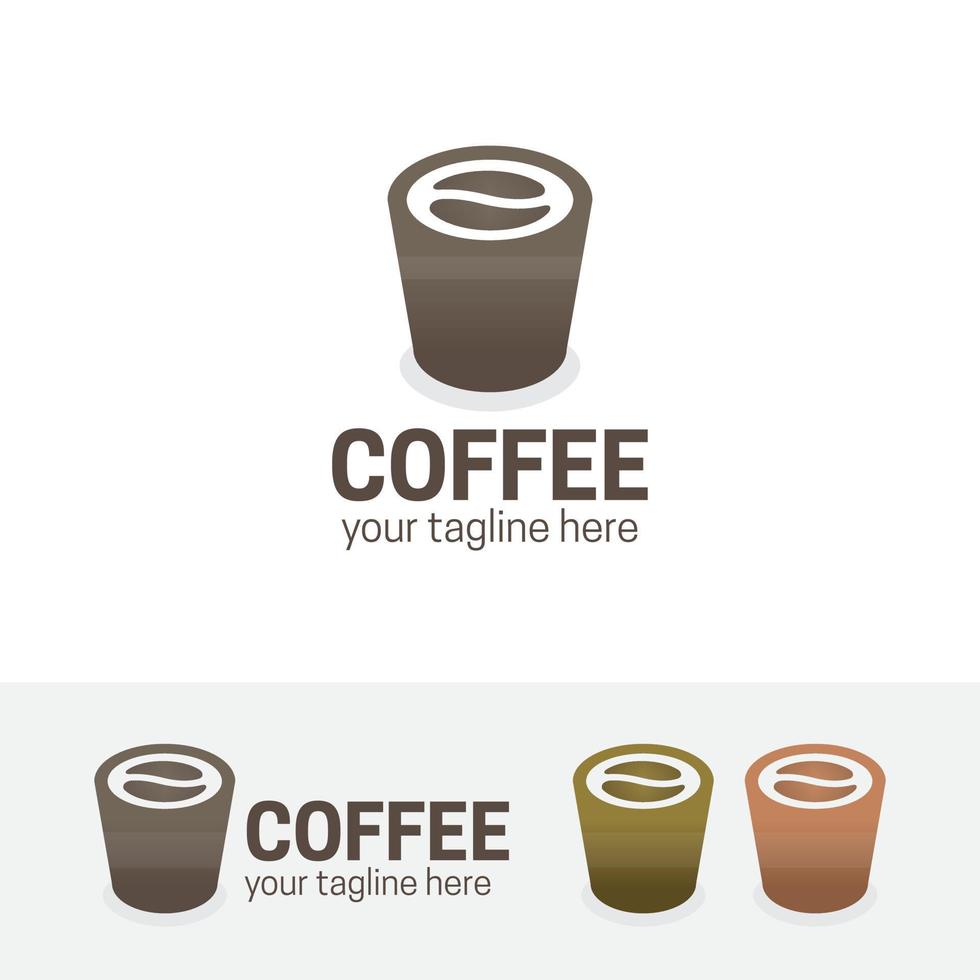 diseño de logotipo de cafetería vector