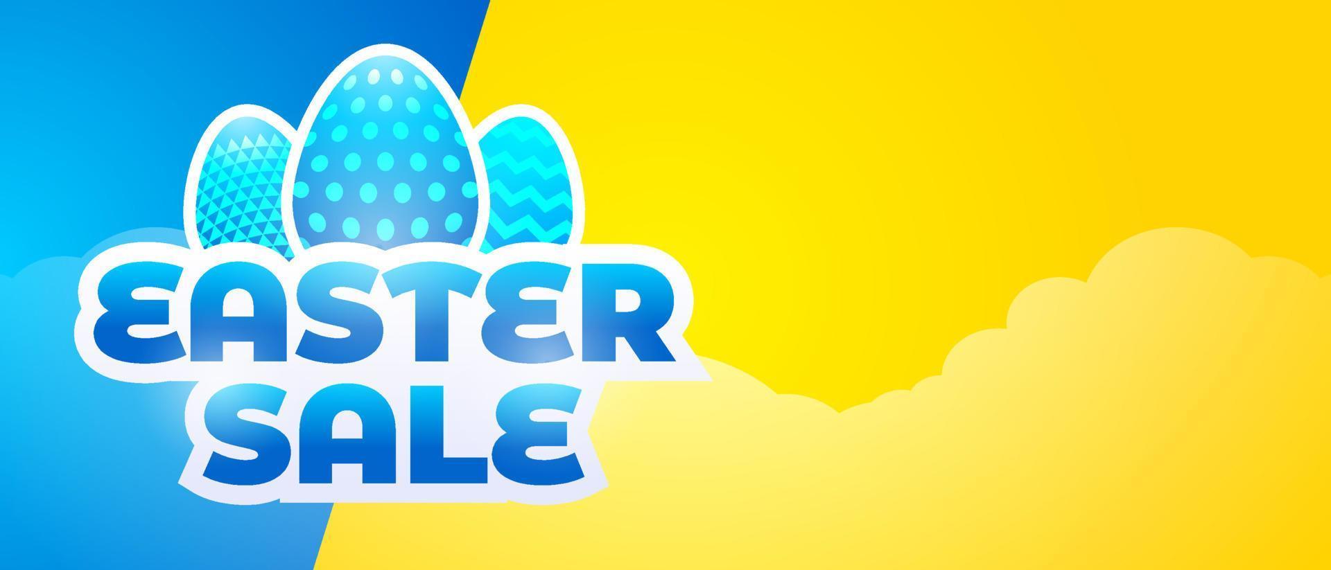 Happy easter sale  banner, template design social media or website add banner for media promotion vector