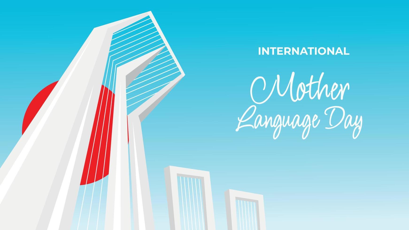 21 February international mother language day social media post design vector