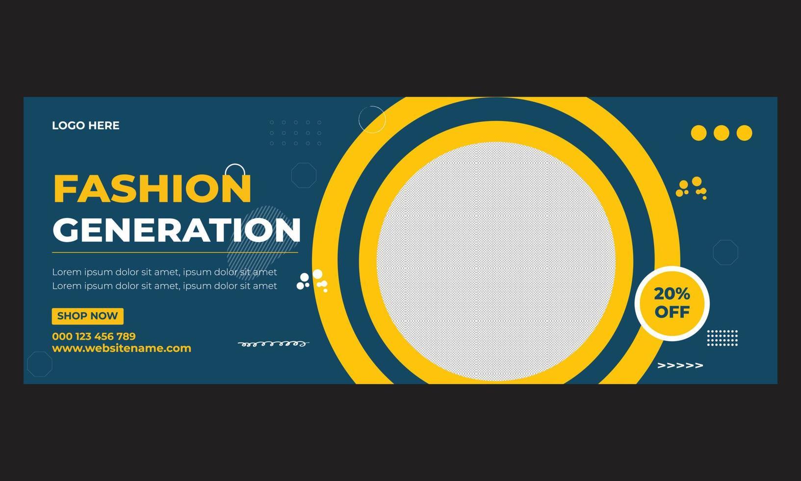 Fashion Generation  Cover Design Template vector