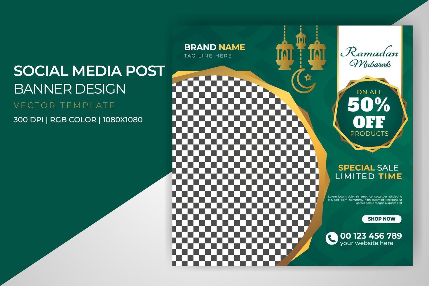 eid mubarak ramadan eid ul fitr eid ul adha publicación en redes sociales deseo descuento de ventas musulmanas plantilla de diseño de banner descarga gratuita vector