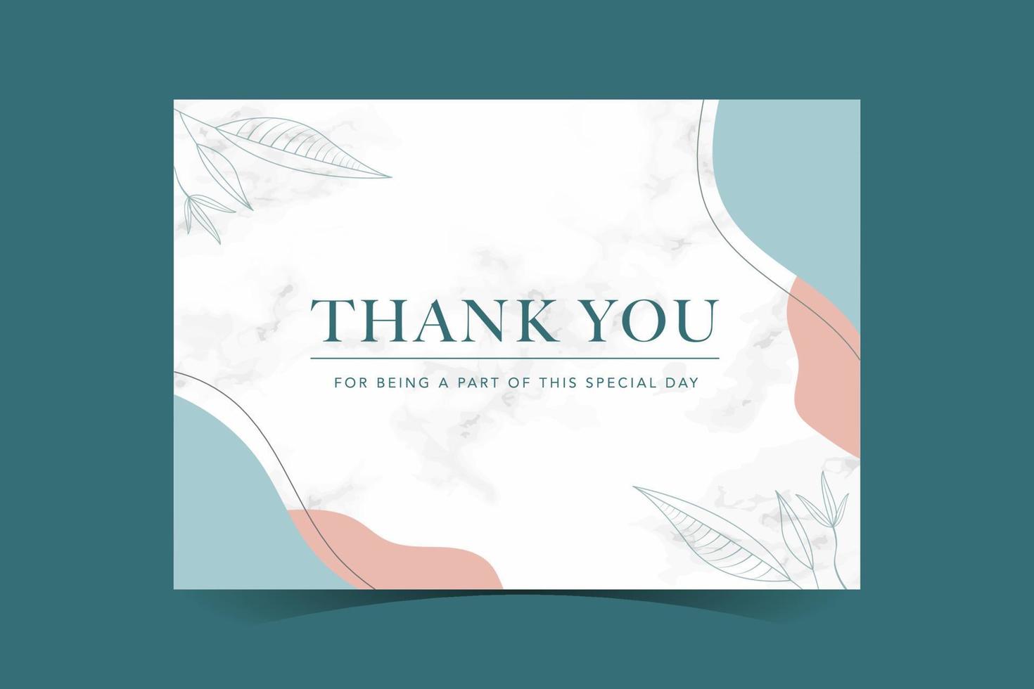 Wedding greeting card template vector