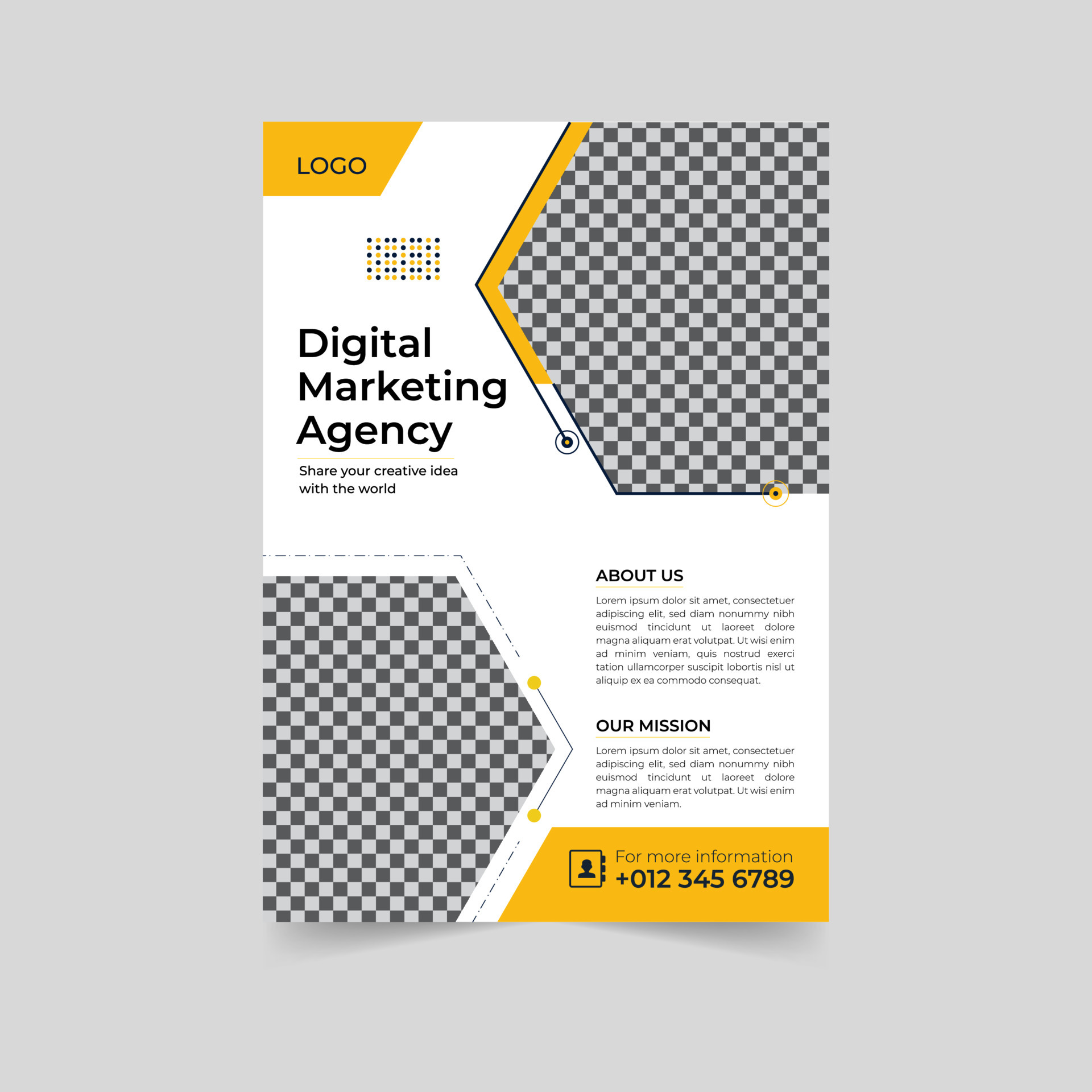 Business flyer design corporate flyer template geometric shape poster