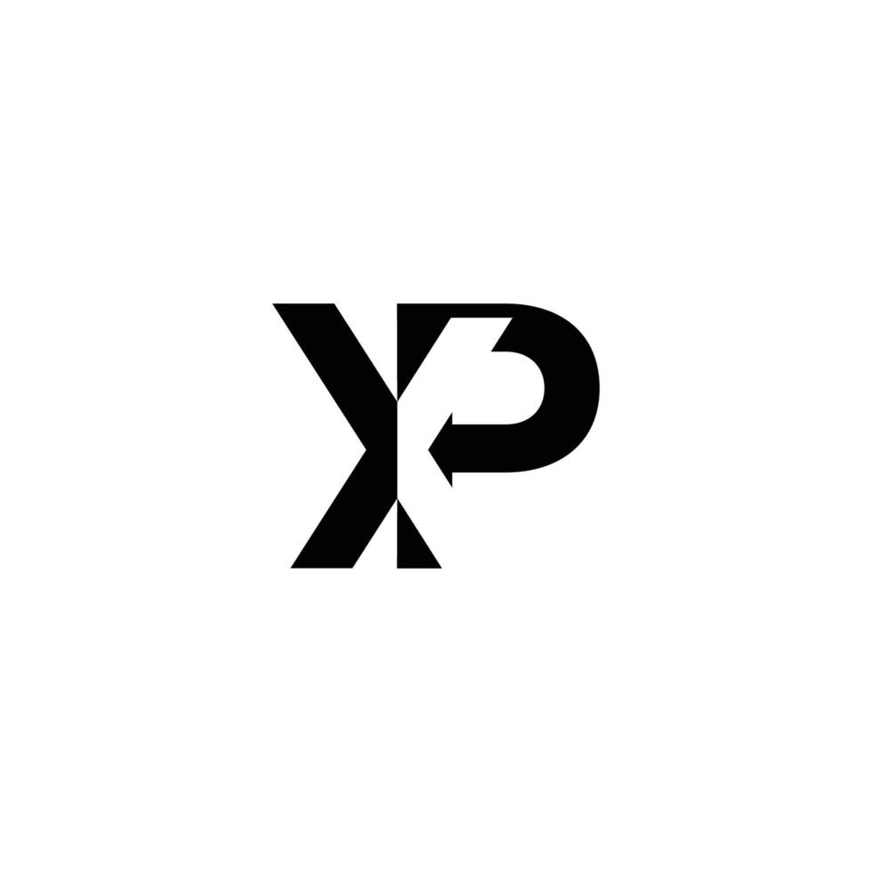 Initial XP monogram vector logo.