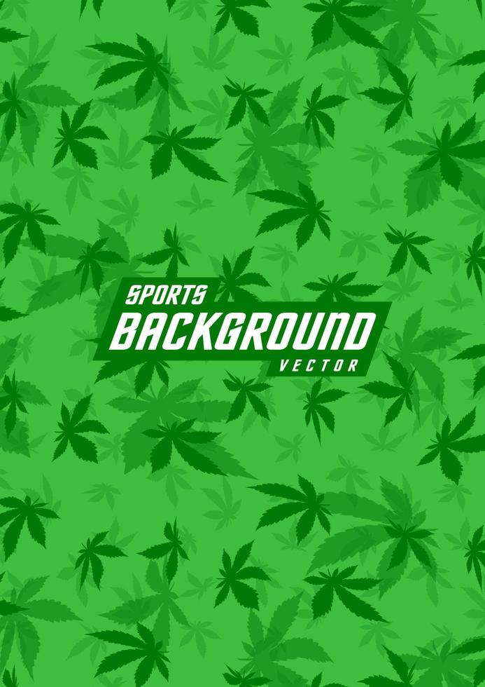 Background pattern for sports jerseys, running jerseys, racing jerseys, gym jerseys, hemp leaf pattern. vector