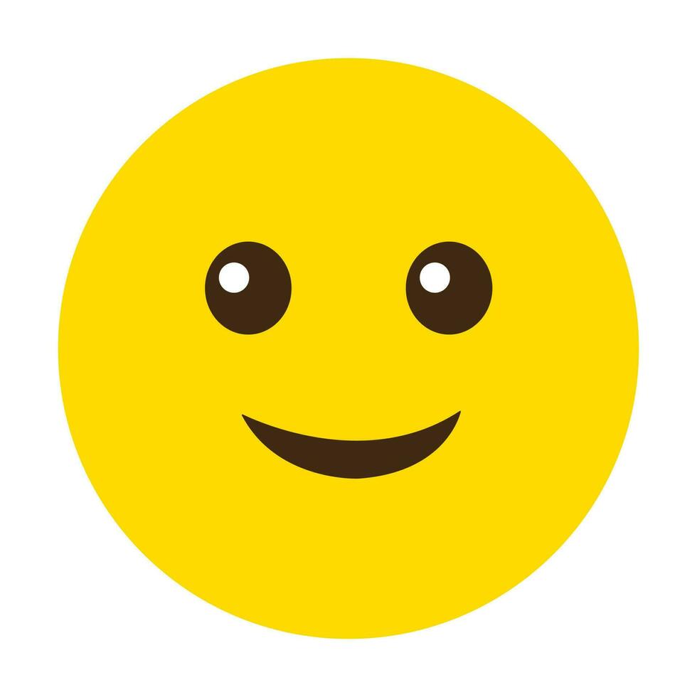 Yellow face emoji smiley emoticon icon 6416626 Vector Art at Vecteezy