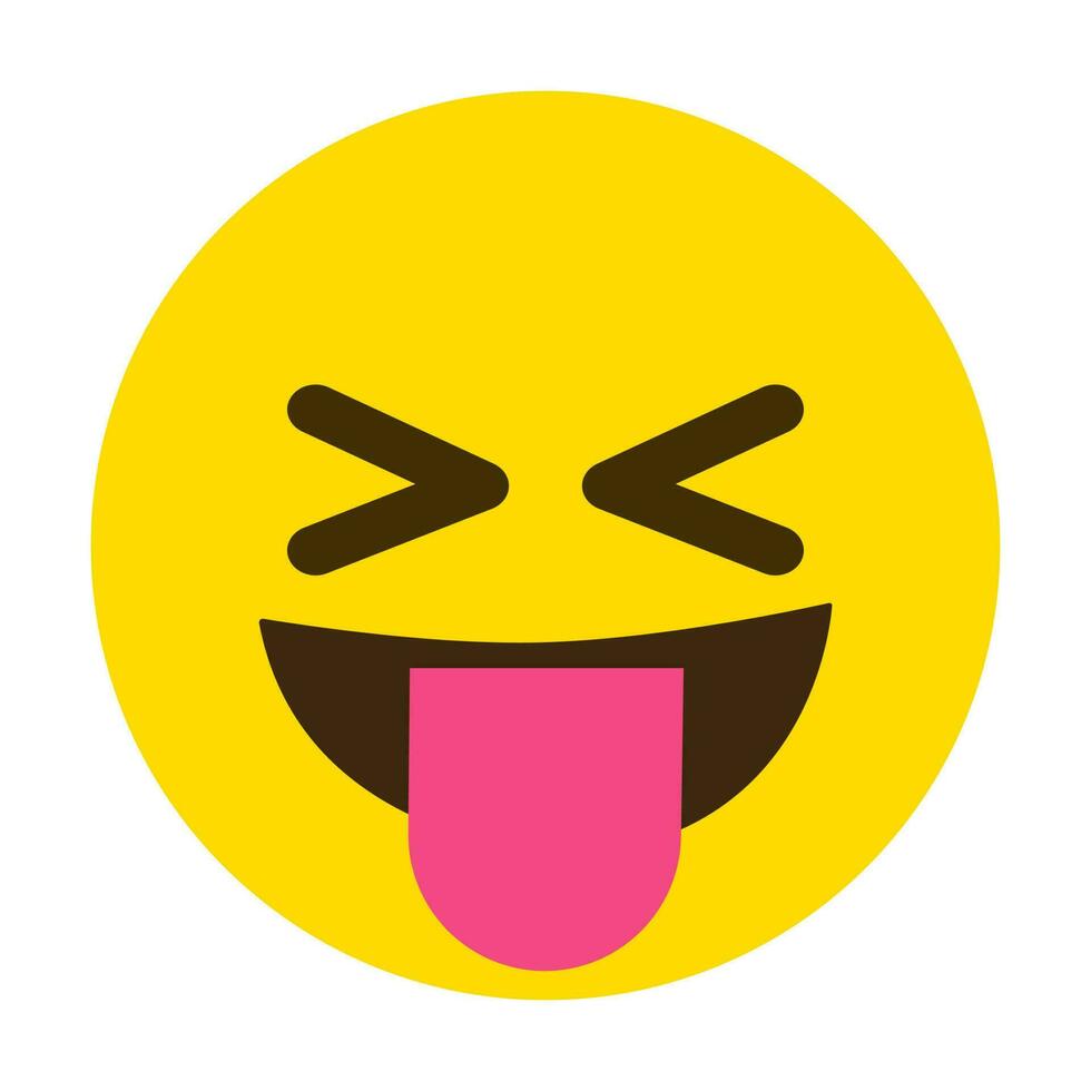 Yellow face emoji smiley emoticon icon vector