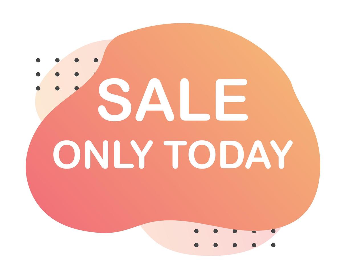 Abstract web banner, business card, SALE TODAY ONLY template - Vector