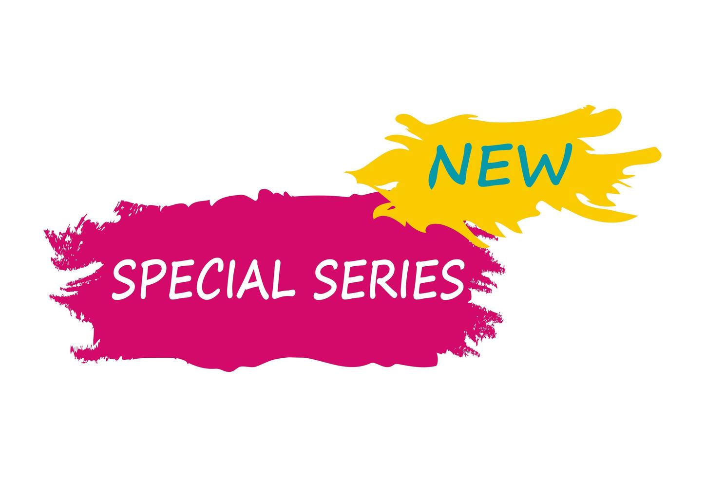 Paint smear web banner, business card, template NEW SPECIAL EDITION - Vector