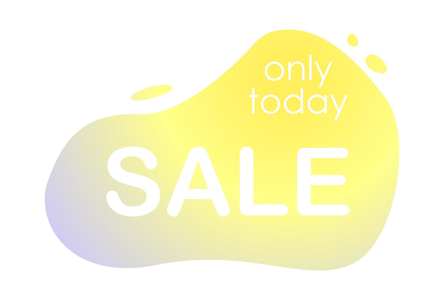 Abstract web banner, business card, SALE TODAY ONLY template - Vector