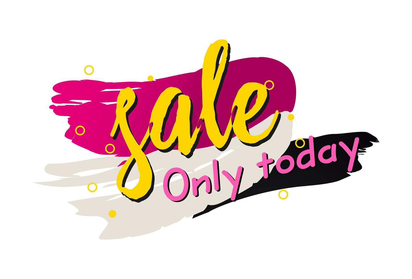 Abstract web banner, business card, SALE TODAY ONLY template - Vector