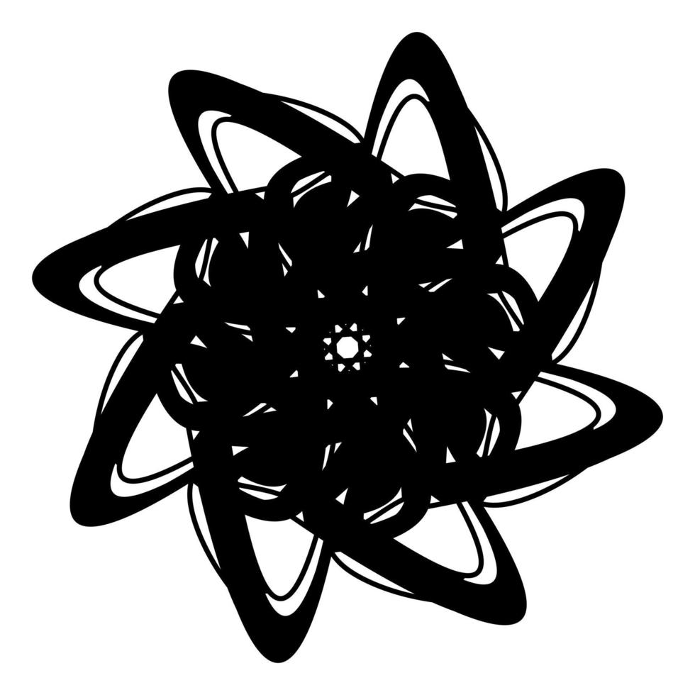 Abstract vector design in black color. Perfect for corporate, background, t-shirt,  and so on.