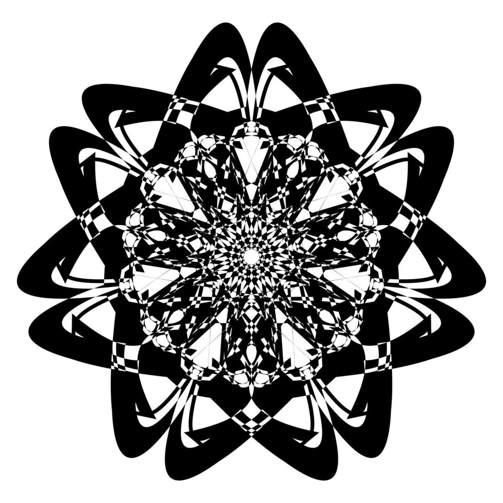 Abstract vector design in black color. Perfect for corporate, background, t-shirt,  and so on.