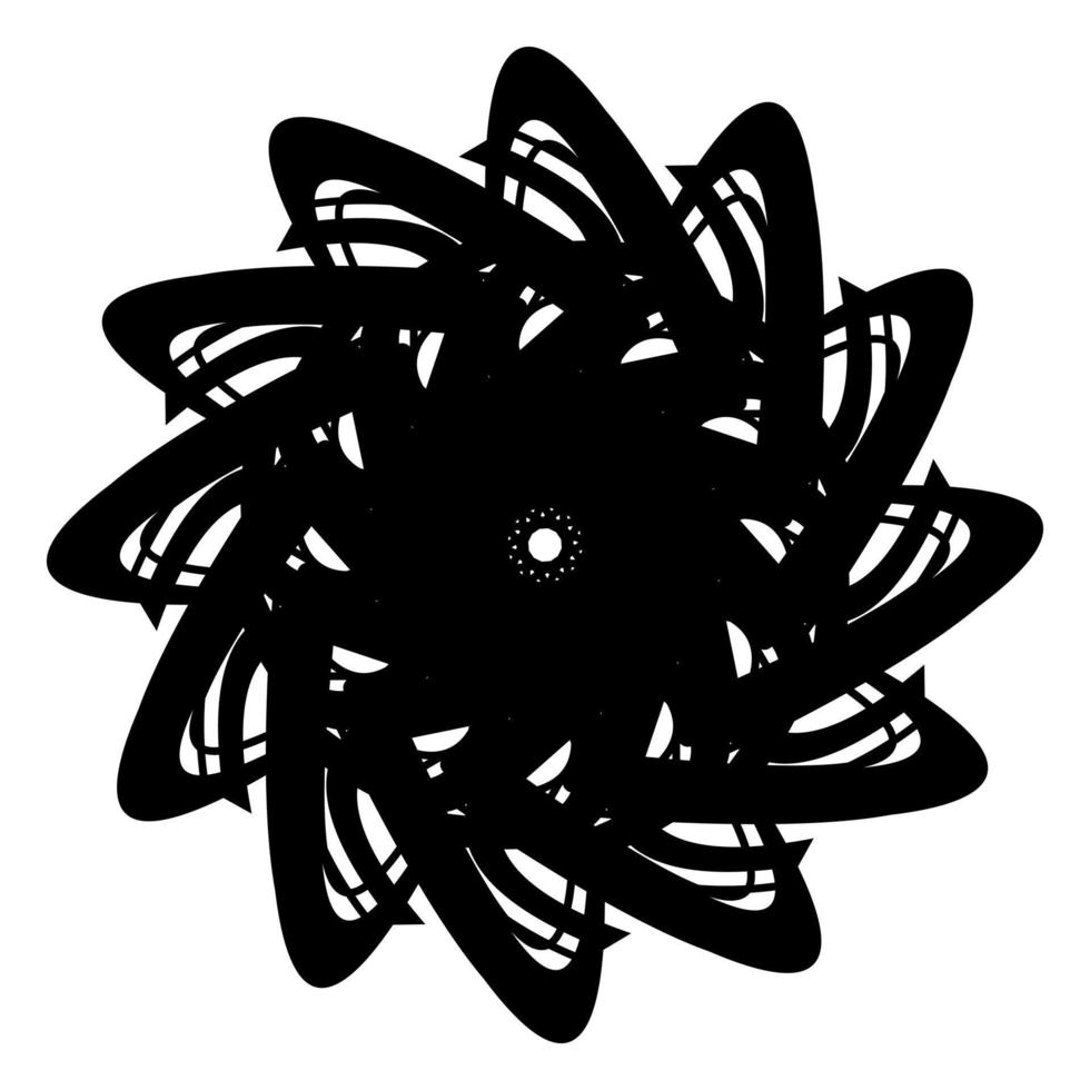 Abstract vector design in black color. Perfect for corporate, background, t-shirt,  and so on.