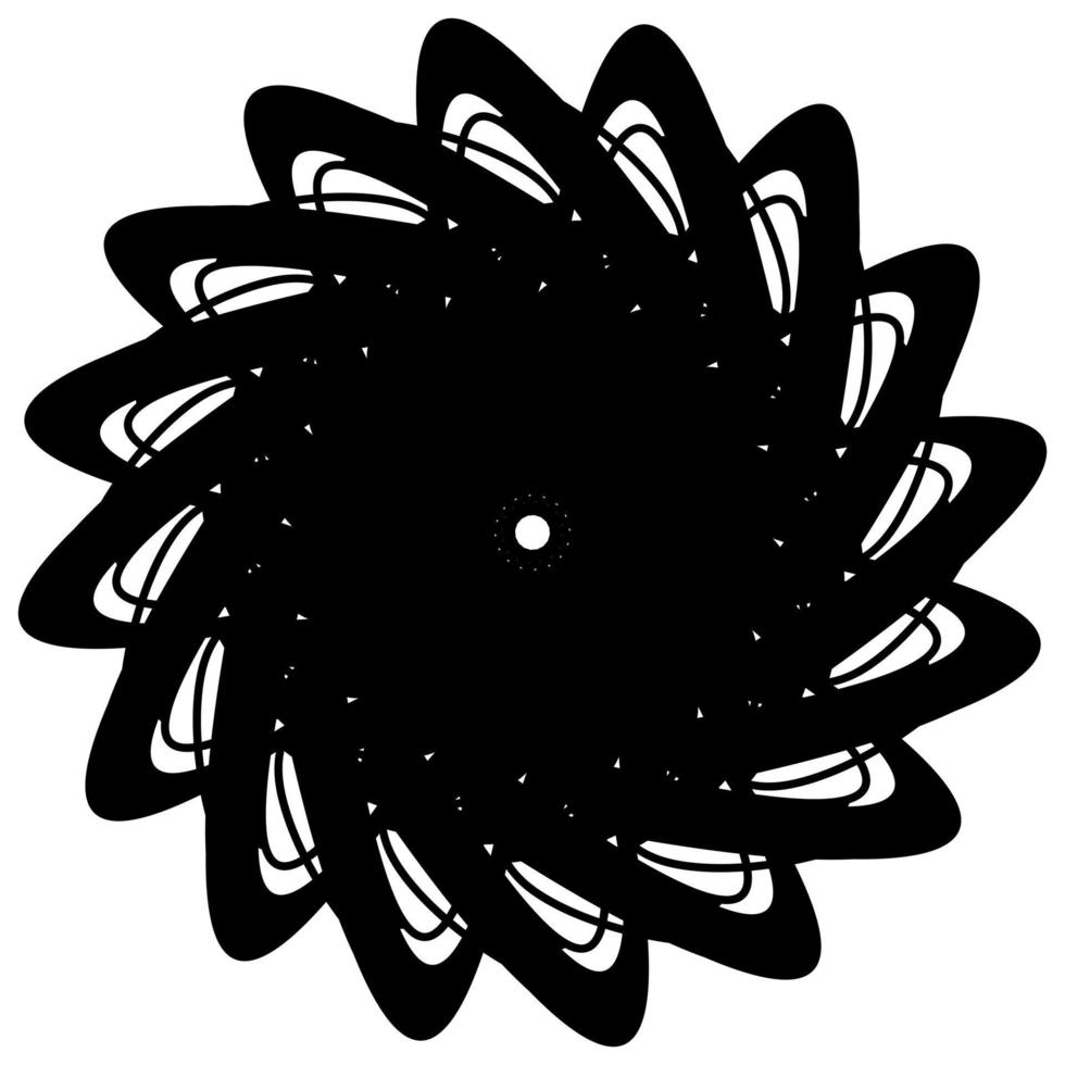 Abstract vector design in black color. Perfect for corporate, background, t-shirt,  and so on.