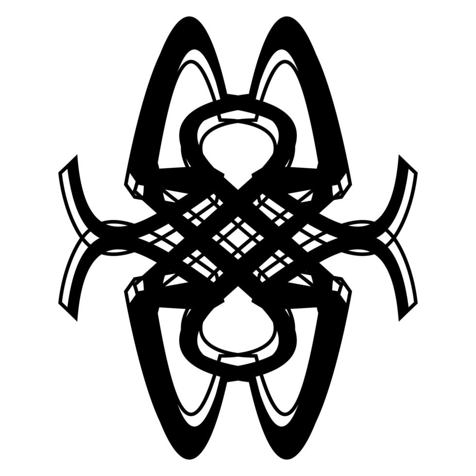 Abstract vector design in black color. Perfect for corporate, background, t-shirt,  and so on.