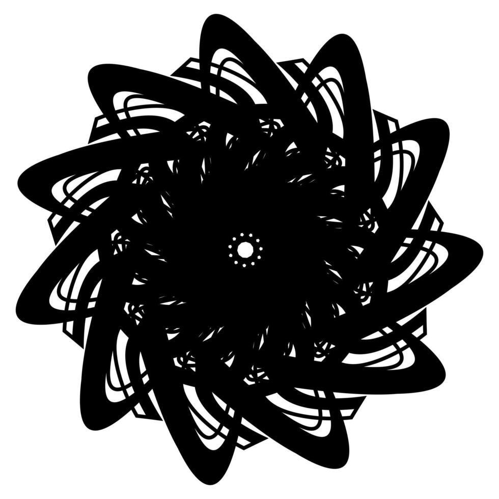 Abstract vector design in black color. Perfect for corporate, background, t-shirt,  and so on.