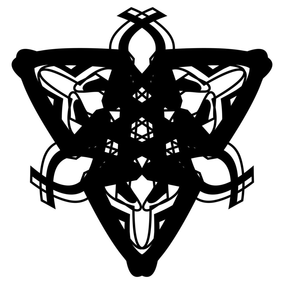 Abstract vector design in black color. Perfect for corporate, background, t-shirt,  and so on.
