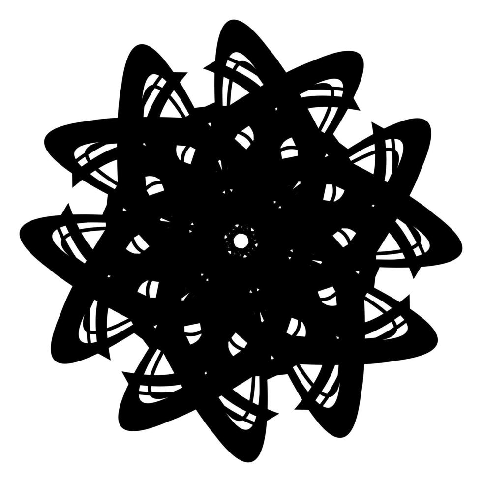 Abstract vector design in black color. Perfect for corporate, background, t-shirt,  and so on.