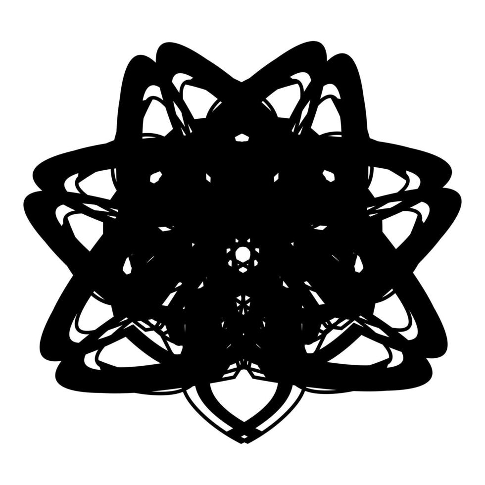 Abstract vector design in black color. Perfect for corporate, background, t-shirt,  and so on.