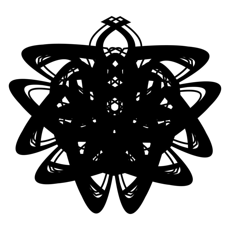 Abstract vector design in black color. Perfect for corporate, background, t-shirt,  and so on.