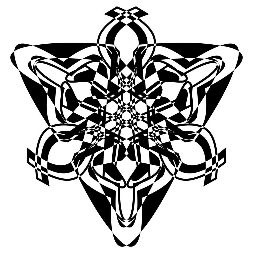 Abstract vector design in black color. Perfect for corporate, background, t-shirt,  and so on.